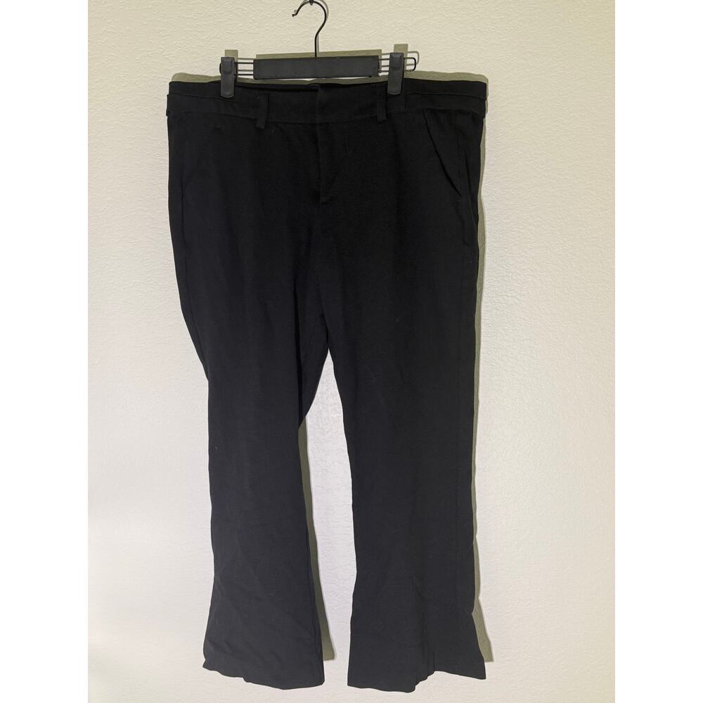 Revery Black Knit Stretch Plus Size Pants size 16 Neutral Classic